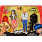BANDAI Miraculous – Pack de 2 Muñecas Marinette y Adrien 26 cm – Ladybug & Cat Noir – Juguete para Niños 4+