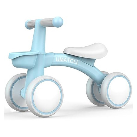 Umatoll Baby Balance Bike 1 Year – Toddler Bike with Basket – Toy for 12–24 Months – First Birthday Christmas Gift