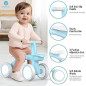 Umatoll Draisienne Bébé 1 an – Vélo Équilibre avec Panier – Jouet Enfant 12-24 Mois – Premier Cadeau Anniversaire Noël