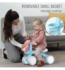 Umatoll Baby Balance Bike – 12–24 Months Toddler Bike with Basket