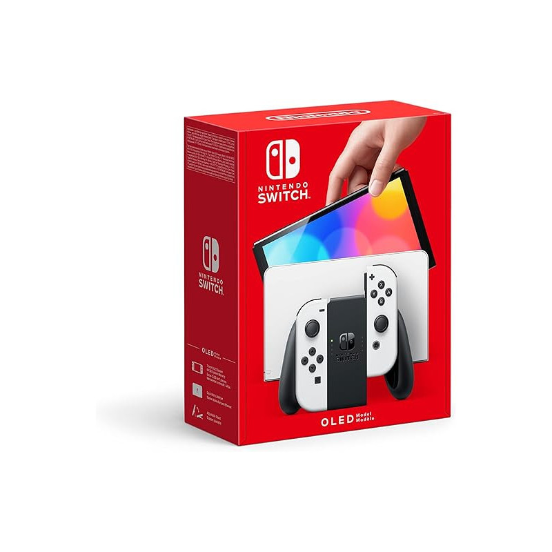 Nintendo Console Switch (modèle OLED) blanche avec Joy-Con
