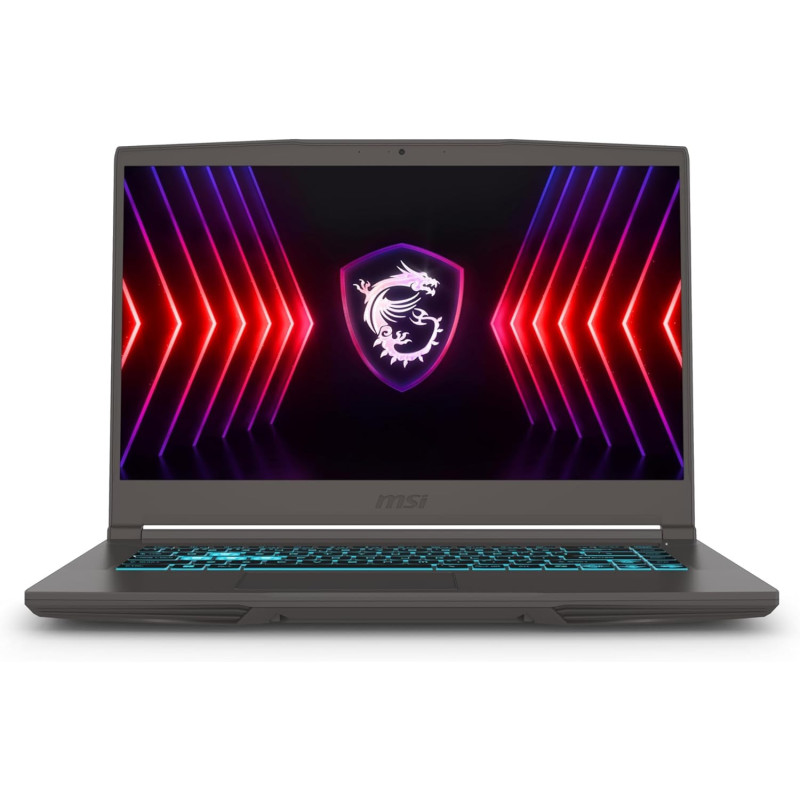 MSI Thin A15 15.6" FHD 144Hz – Laptop da gioco AMD Ryzen 5, 16 GB di RAM, 512 GB SSD, NVIDIA GeForce RTX 4060 – Nero MSI Thin A15 15.6" FHD 144Hz – Laptop da gioco AMD Ryzen 5, 16 GB di RAM, 512 GB SSD, NVIDIA GeForce RTX 4060 – Nero