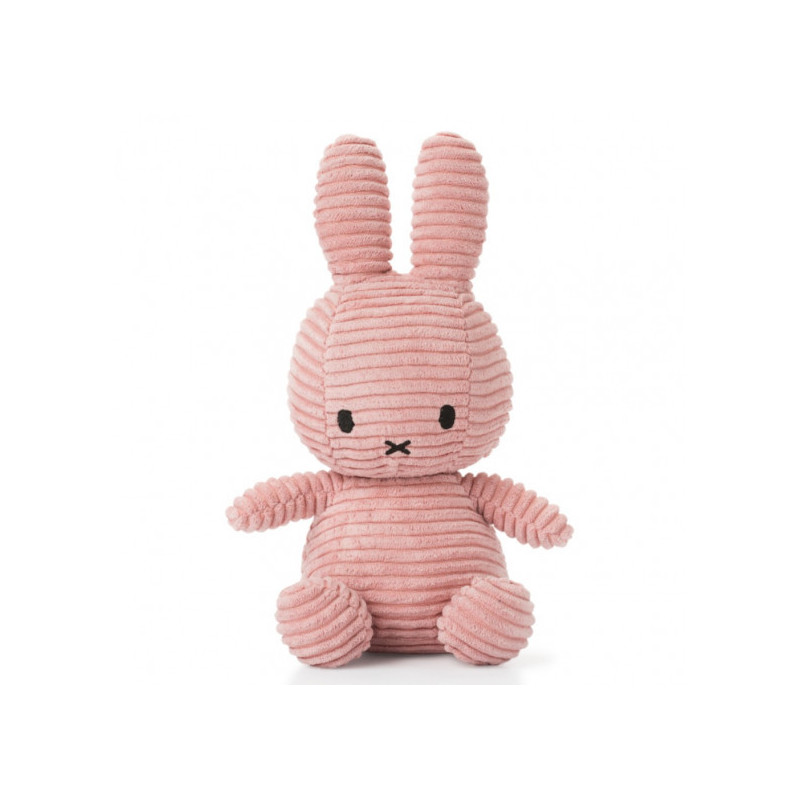 Peluche Miffy Terciopelo Rosa 23 cm – Juguete de Bebé Suave y Ecológico