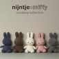 Peluche Miffy en velours côtelé rose 23 cm – Jouet bébé doux et écologique