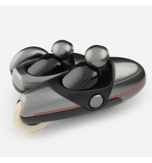 Playforever Sidecar – Grey metallic ABS lacquered with rubber wheels