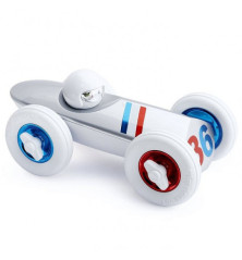 Rufus Playforever "Allons-y" – Design-Auto aus ABS & Gummi, 21 cm