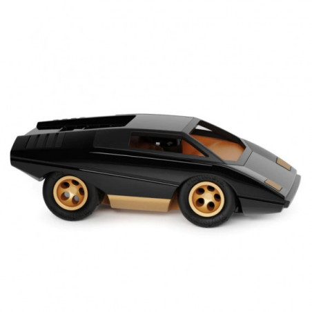 Playforever UFO Zwart – ABS Rubber Designer Auto Speelgoed
