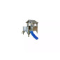 Lollipop Verhoogd houten speelhuis met glijbaan – Masgames MA800537 | Kinderspeelhuis voor tuin