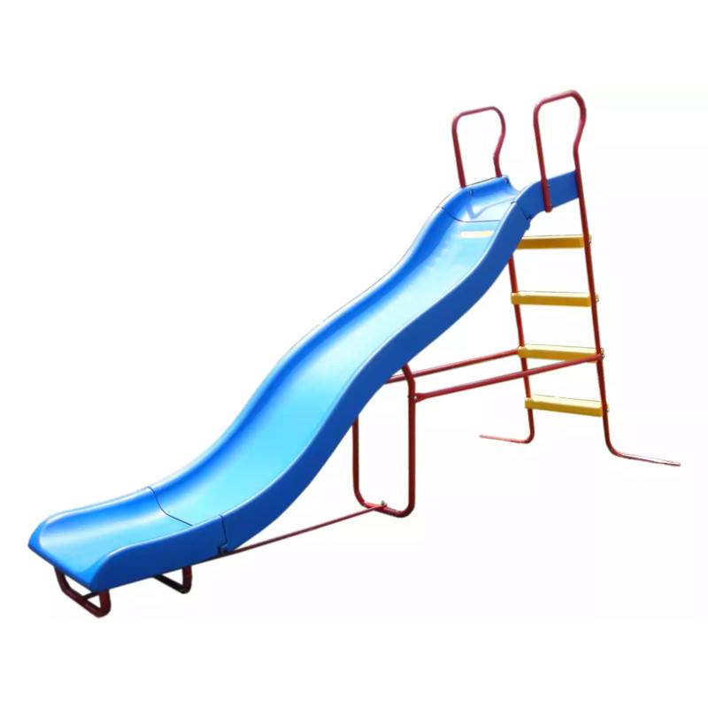 Toboggan 120x250x39 cm avec eau – Glissière enfant avec connexion tuyau d’arrosage