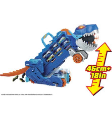 Hot Wheels Mega Transportador Dino – T-Rex transformable de 63 cm