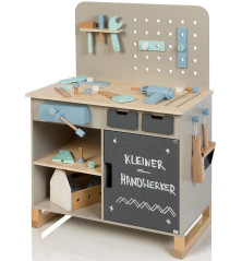 Établi en bois Fagus gris chaud/naturel | MUSTERKIND