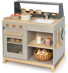 Cuisine et Épicerie Prunus en bois | MUSTERKIND Gris chaud/Naturel