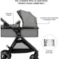 Kinderkraft ESME – Cochecito 3 en 1 con silla de coche Mink PRO i-Size, Travel System, Gris