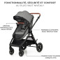 Kinderkraft ESME – Cochecito 3 en 1 con silla de coche Mink PRO i-Size, Travel System, Gris