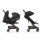 CYBEX Coya Platinum – Passeggino ultra compatto Matt Black / Sepia Black