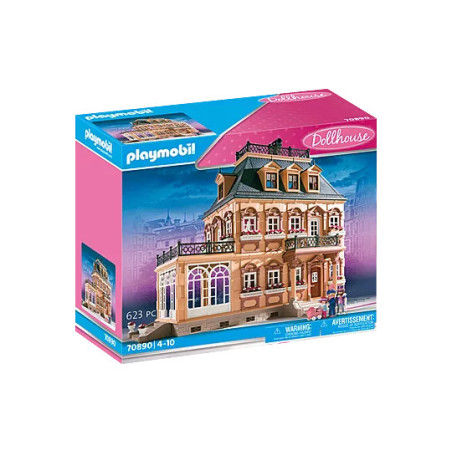 PLAYMOBIL Casa Belle Époque 70890 | Casa vittoriana XL con 5 stanze e terrazza
