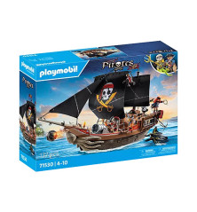 PLAYMOBIL Piratenschip | Drijvend XL-schip met kanonnen en 137 onderdelen