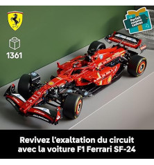 LEGO Technic Ferrari SF-24 – Maquette F1 pour Adulte avec Détails Réalistes