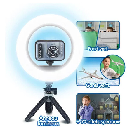 KidiZoom Video Studio Pro – Videocamera HD 7–14 anni con treppiede e green screen