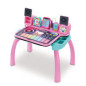 Magi Bureau Interactif et Musical 6 en 1 Rose – Bureau éducatif enfant