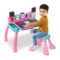 Magi Bureau Interactif et Musical 6 en 1 Rose – Bureau éducatif enfant