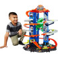 Hot Wheels Ultimate Garage City vs Robo Beasts – Meerniveaus racebaan met bewegende T-Rex en 2 auto's