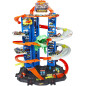 Hot Wheels Ultimate Garage City vs Robo Beasts – Pista multilivello con T-Rex mobile e 2 auto