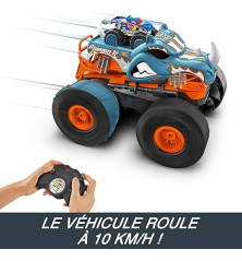 Hot Wheels RC Rhinomite – Monster Truck télécommandé transformable avec propulseur – HPK27