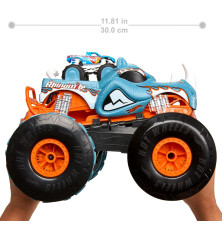 Hot Wheels RC Rhinomite – Monster Truck télécommandé transformable avec propulseur – HPK27