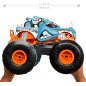 Hot Wheels Monster Trucks Voiture Télécommandée Rhinomite – Coffret Transformable 1/12 + Race Ace 1/64 – Propulseur