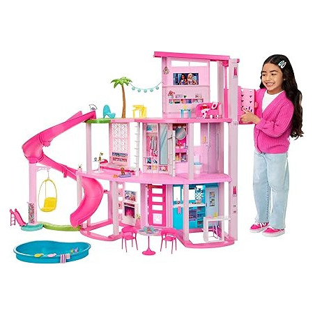 Barbie Casa dei Sogni con Piscina e Scivolo – HMX10