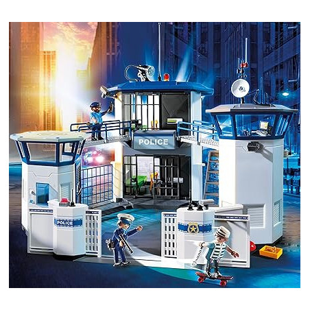 Playmobil 6872 Polizeizentrale mit Gefängnis – City Action Spielset ab 4 Jahren