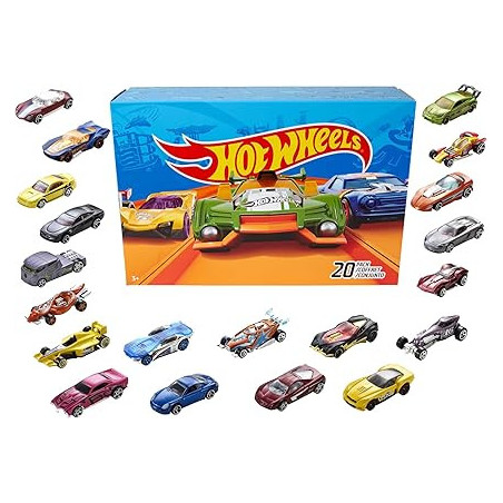 Hot Wheels Set 20 Auto 1:64 – Modelli Casuali